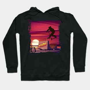 Sunset in scooter park Hoodie